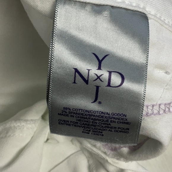 NYDJ Boyfriend Straight Leg White Jean - Picture 11 of 14